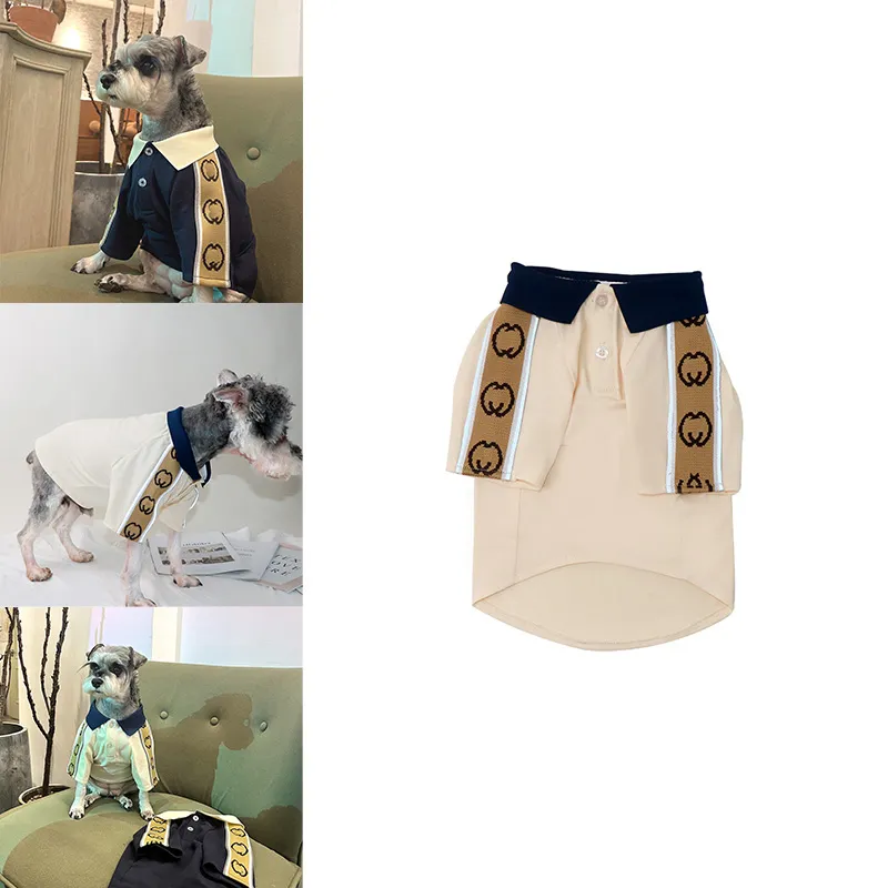 Vêtements pour chiens à manches courtes Vêtements pour chiens de style simple à la mode Vêtements pour animaux de compagnie doux et confortables Pull pour animaux de compagnie décontracté