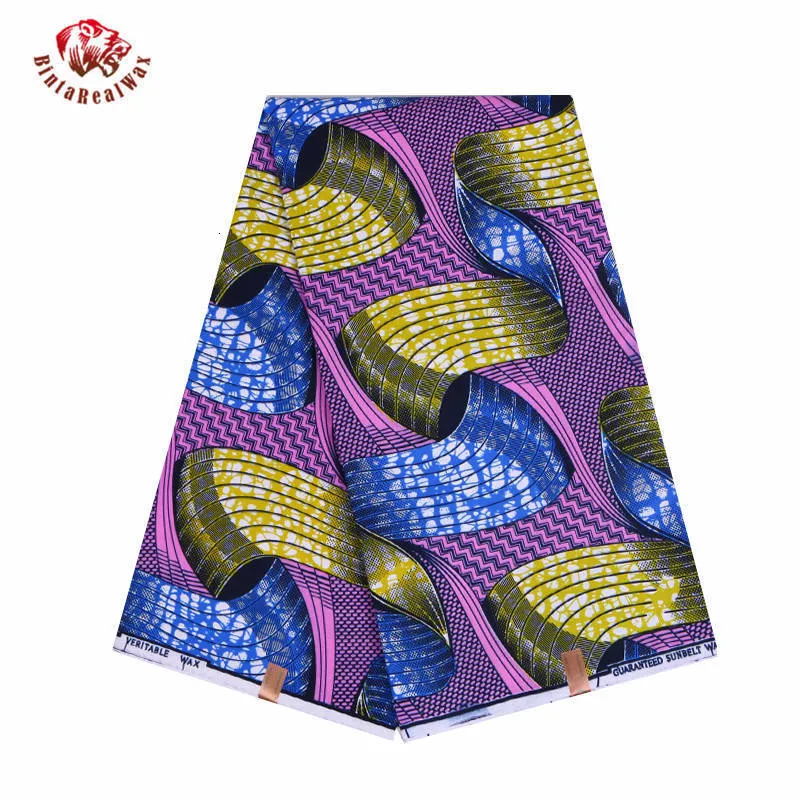 Kumaş ve Dikiş Bintarealwax African Balmumu Baskılar Kumaş Polyester Ankara Bazin Yüksek Kalite 6 Yard 3 metre Parti Elbisesi için Afrika Kumaş FP6079 230707