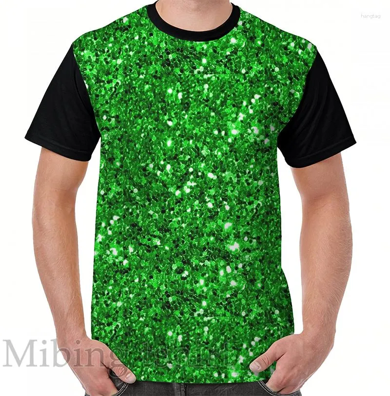 Camisetas masculinas com estampas engraçadas camisetas masculinas femininas tops camisetas verde limão brilhante confete com estampa gráfica camisetas casuais com decote em O e manga curta