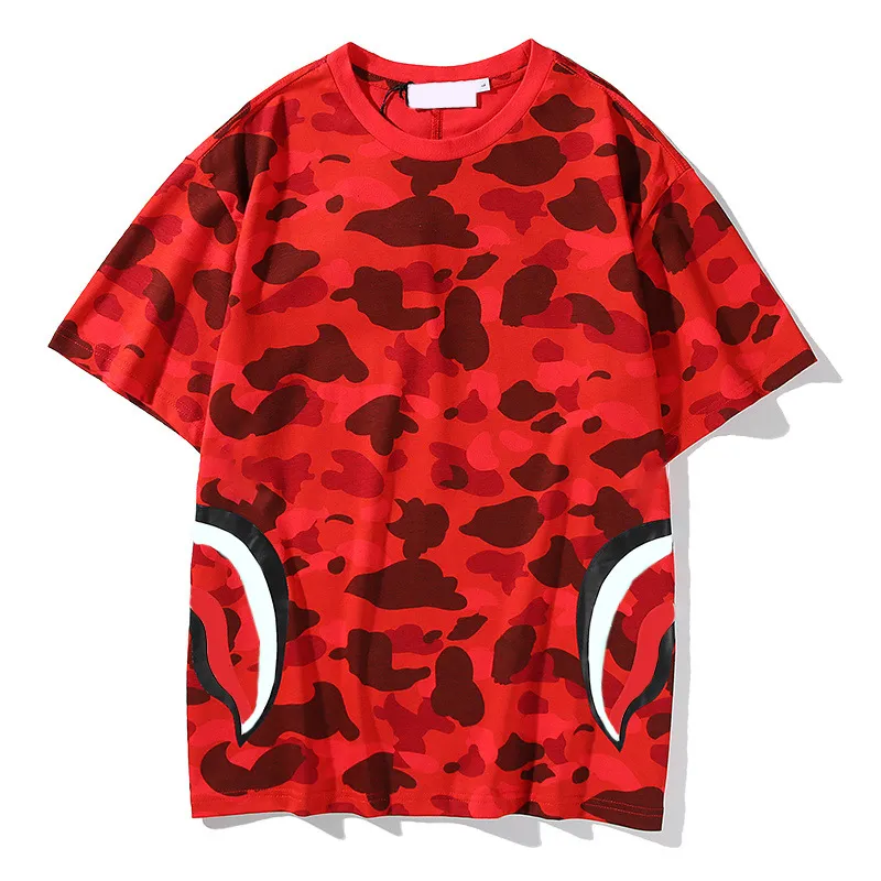 Hommes femmes Camouflage t-shirt mode été t-shirts taille asiatique M-2XL