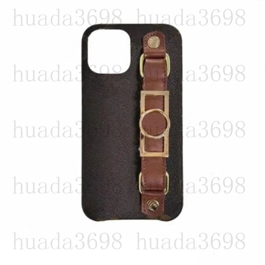 Top Fashion Classic Designer Phone Cases pour iPhone 15 14 14pro 14plus 13 12 11 Pro Max XR Bracelet en cuir Couverture de téléphone portable de luxe de l'étui iPhone13