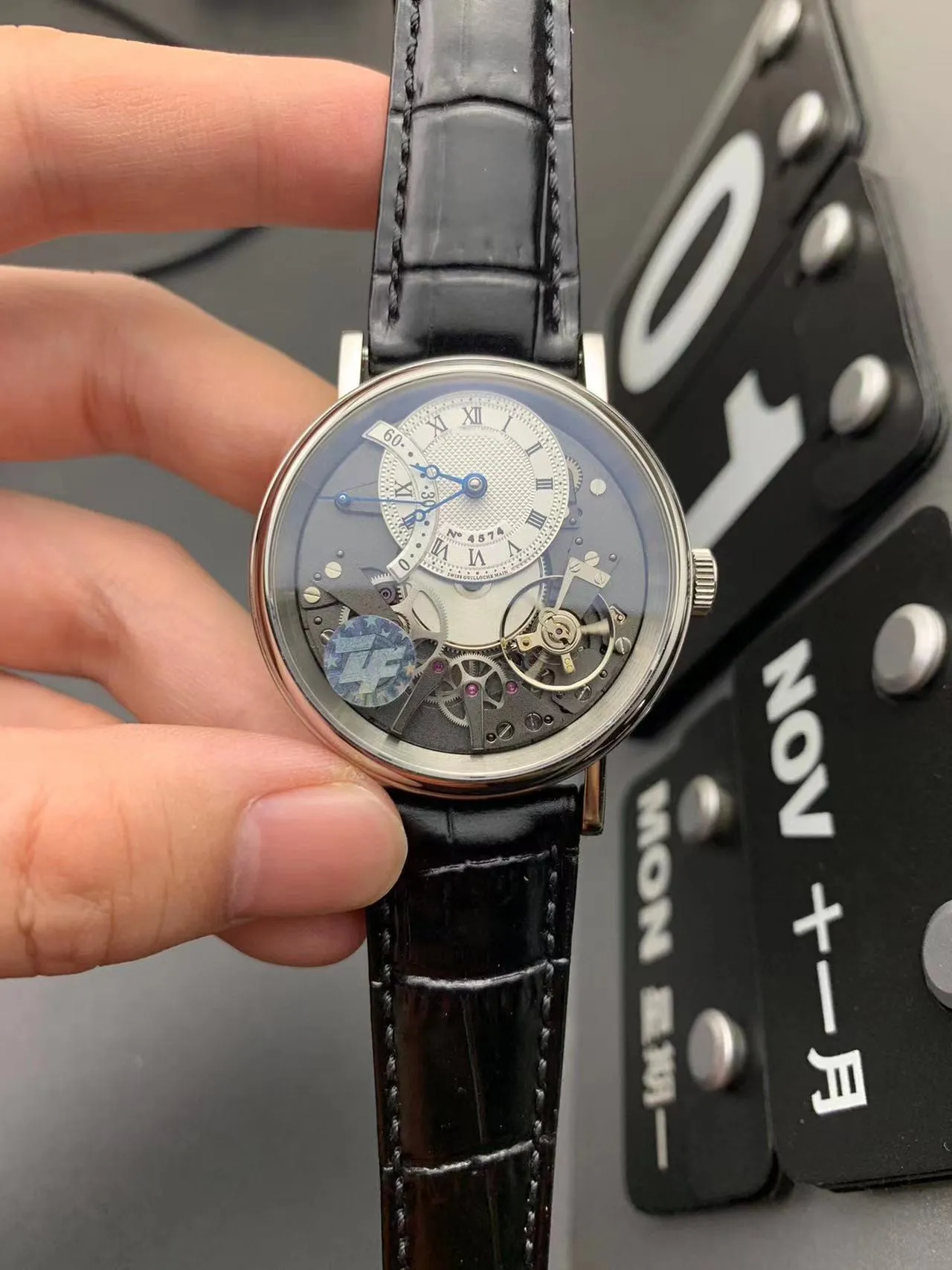 2023 new Zf mens Watch Automatic Reverse jump second hand Watch size 40mmX11.65 sapphire crystal glass ultra precision Original movement Italian