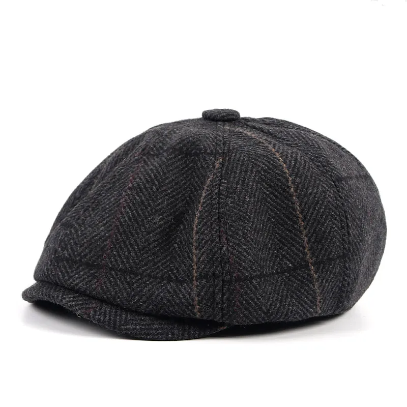 New Arrival Peaky Blinders Hat 2022 Autunm Winter Beret Homme kaszkiet dla mężczyzn tata gazeciarz czapki regulowane ośmioboczne czapki