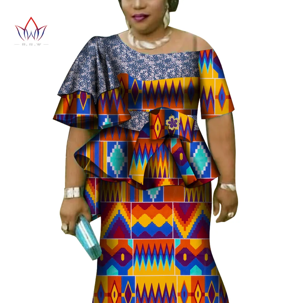 Ensemble De Jupe A Manches A Manches Voltiges Africaine Bazin Riche 100 Coton Robe Elegante En 2 Pieces Personnalisable Manches Courtes Taille Haute Vetements De Fete Du 44 95 DHgate