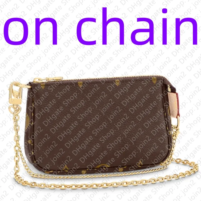 TOP Cross Body M82510 MINI POCHETTE ACCESSOIRES ON CHAIN Designer Handbag Purse Hobo Satchel Evening Tote Envelope Crossbody Bag