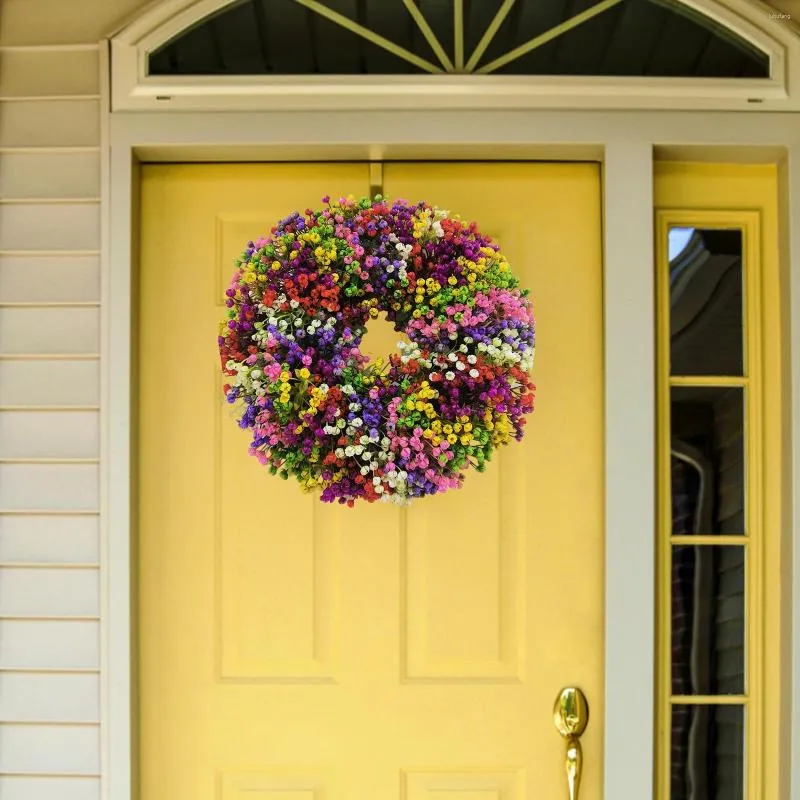 Dekorative Blumen Frühling künstliche Girlande 40 cm Wanddekoration vorne Gypsophila für Urlaub Fenster Festival Tür