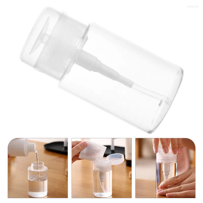 Nagelgel Sminkborttagningsmedel Vattenflaska Lotion Behållare Pump Små behållare Flaskor Läckagesäkra lock Töm på flaska