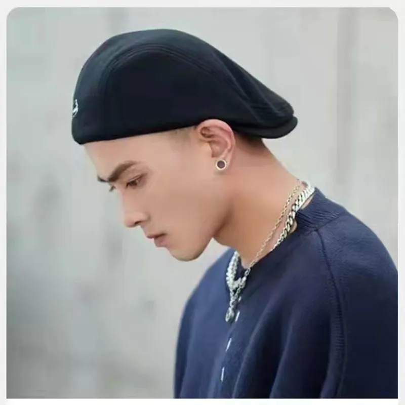 2022 MEN MANDAY COTTON BERET HAT HAT Newsboy Hat Spring Autumn Retro Beret Cap للجنسين المضاد للملابس