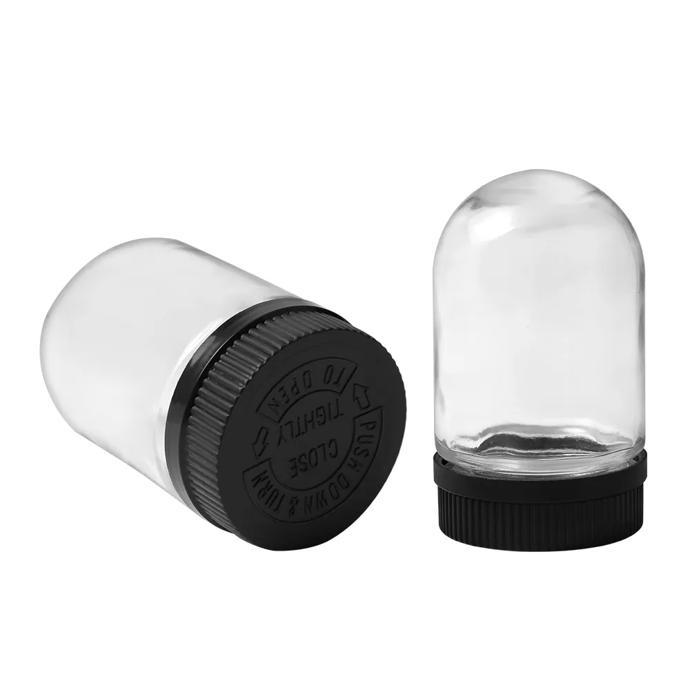 Round Bottom Container Container Design Glass Smoking Accessories Storage Bottles - 90ml Round Bottom ...