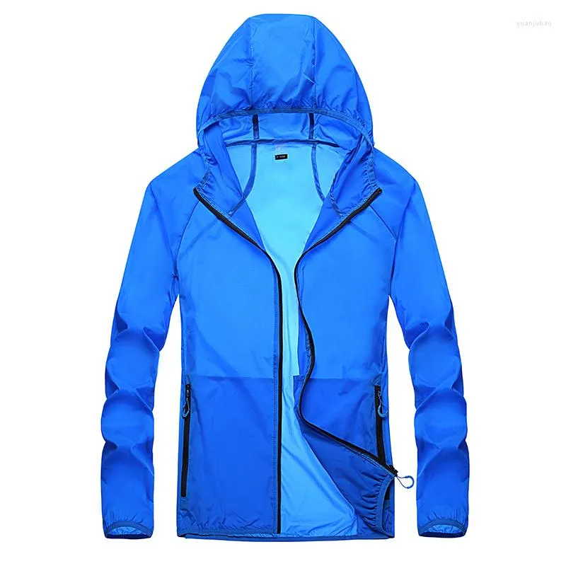 Hommes Vestes Hommes Femmes Séchage Rapide Peau Imperméable Anti-UV Manteaux Couple Vêtements En Plein Air Marque Camping Randonnée Mâle Femelle Veste K152