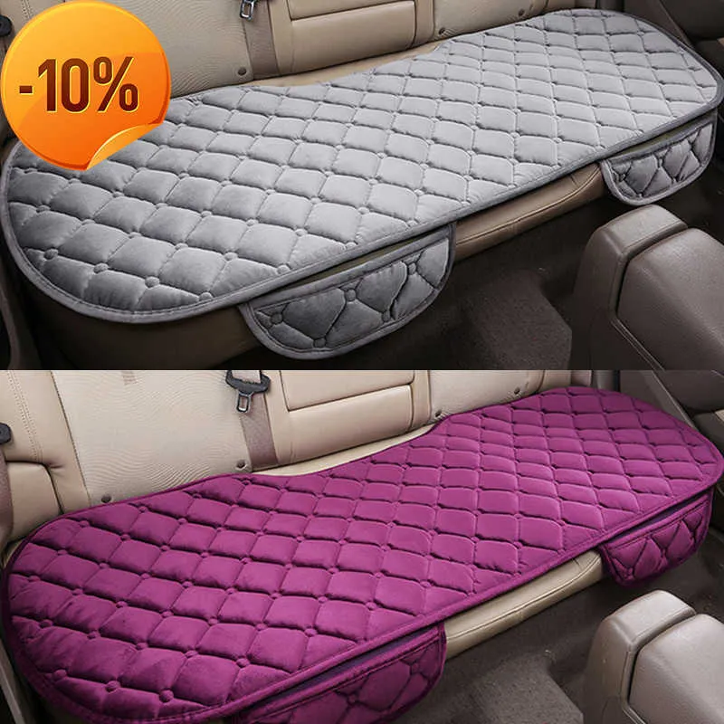 Nouveau siège de voiture criques protecteur tapis Auto coussin de siège arrière adapté à la plupart des véhicules antidérapant garder au chaud hiver en peluche velours coussin de siège arrière