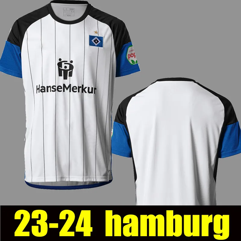 24 Hamburger SV 축구 유니폼 Vagnoman Onana Leibold Reis Kittel Glatzel Dudziak 23 2024 HSV 남자 키트 키트 축구 셔츠