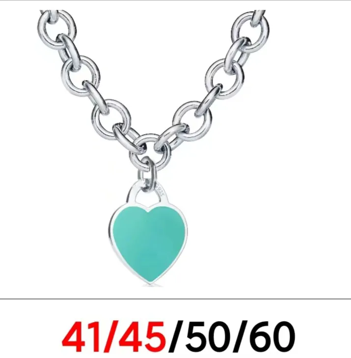 new silver gold necklace toggle chains link men's jewelry heart pendant necklaces for women set fashion jewlery designer womens couple bracelets Wedding Party gifts