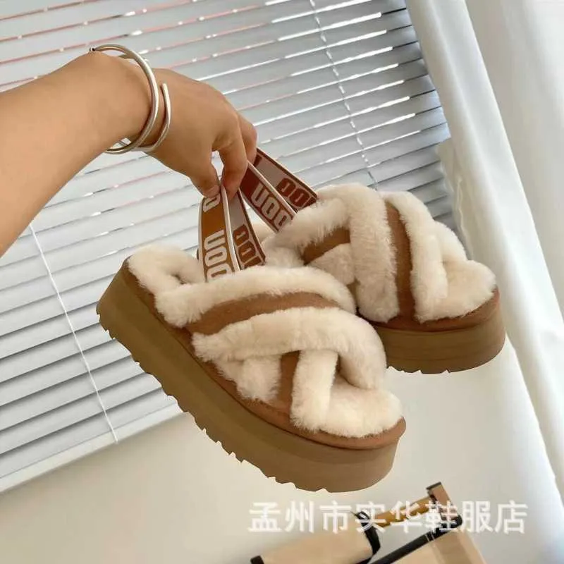 Boots Tasman Slippers Chestnut Slides Sheepskin Shearling Tazz Mules Women Men Ultra Mini Platform Boot Slip-on Shoes Suede Upper Comfort Fall Winter PTYL