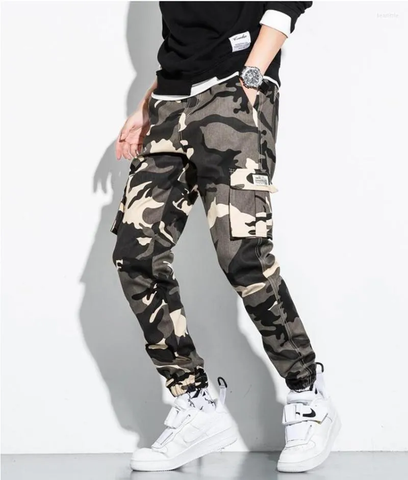 Męskie spodnie 2023 Weatpants joggery hip-hopowe Cargo mężczyźni moda codzienna spodnie kamuflażowe Streetwear Pantalones Hombre