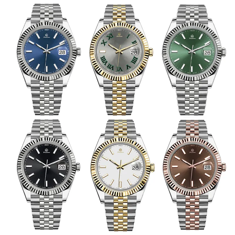 Autres Montres Montre Homme Designer Homme Business Montre-Bracelet Rhodium Wimbledon Vert Menthe 38 Couleurs Disponibles 41mm Automatique 2813 Mouvement Acier Inoxydable Oyster St