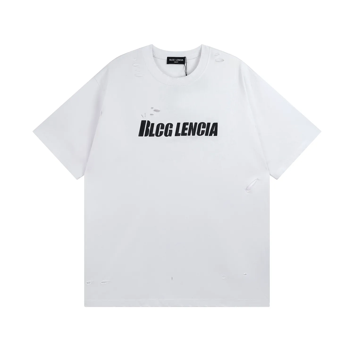 BLCG LENCIA 2023 Sommarnyhet 250g 100 % bomullstyg T-shirt Herr Högkvalitetstryck Färg Drop Sleeve Lösa Tshirts Oversize Toppar 2023196