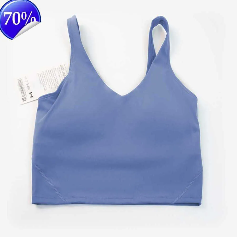 2023Yoga outfit lu-20 U Typ Back Align Linnen Gym Kläder Dam Fritidslöpning Naken Tight Sport BH Fitness Vacker Underkläder Väst Skjorta JKL123 Storlek S-XXL fgsd