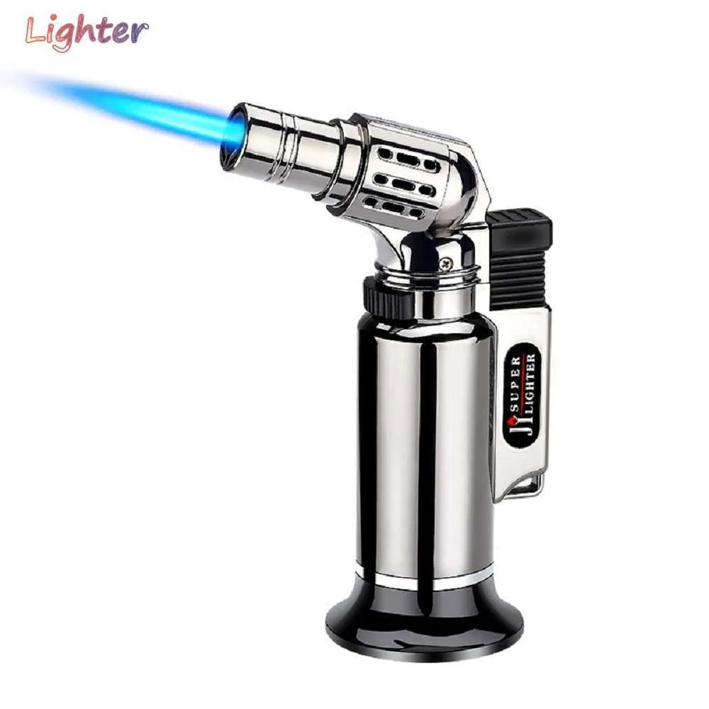Metal No Gas Lighter Windproof Barbecue Kitchen Cooking Large Capacity Torch Turbo Spray Gun Jet Gadget 3EFK