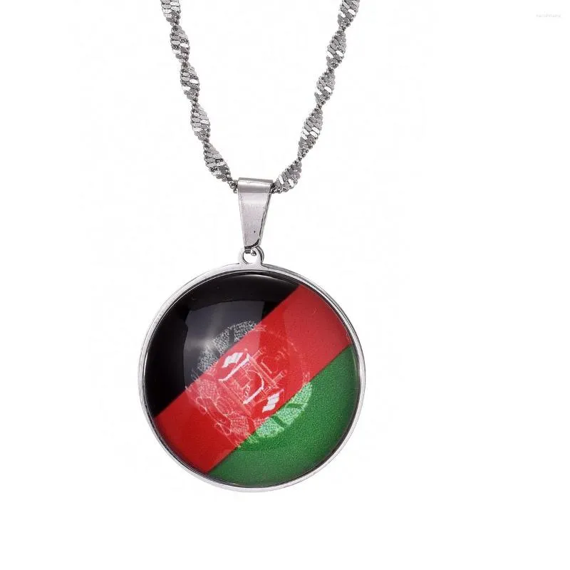 Pendentif Colliers Afghanistan Carte Tendance Drapeau Afghan Chaîne Bijoux