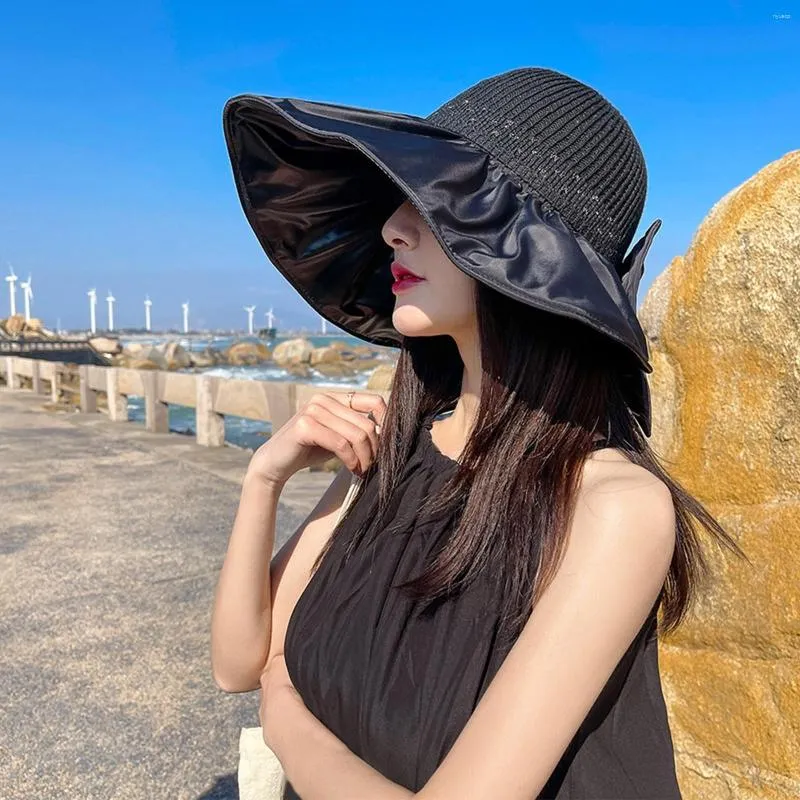 Women's straw hats for top big heads