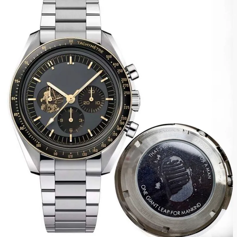 럭셔리 남성 시계 디자이너 50 주년 기념 자동 기계 운동 007 디자이너 시계 우주 Montre De Luxe Stainless Male Wristwatch