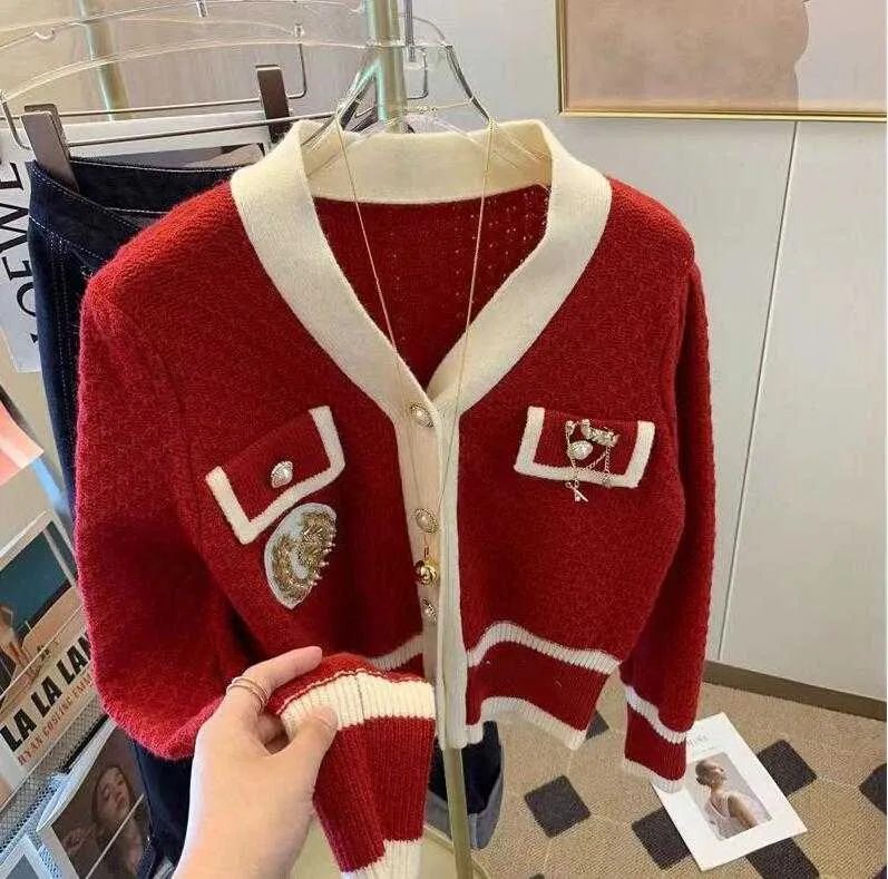 Designer Sweaters For Women, Chic O Neck Knit Cardigan With Bow