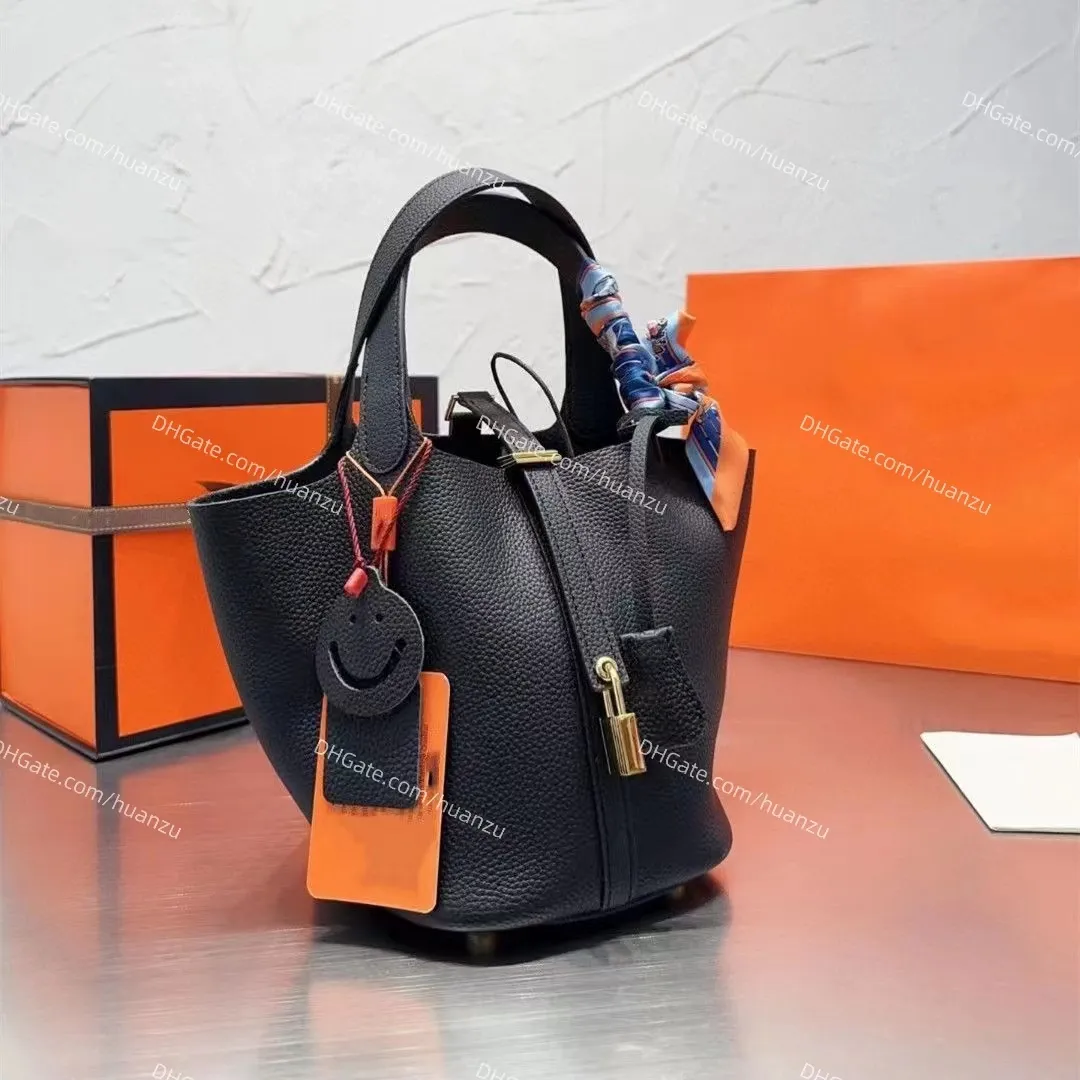 Высококачественная сумка для корзины для кожи для кожи на искреную кожаную женскую сумочку с личиной паттерном