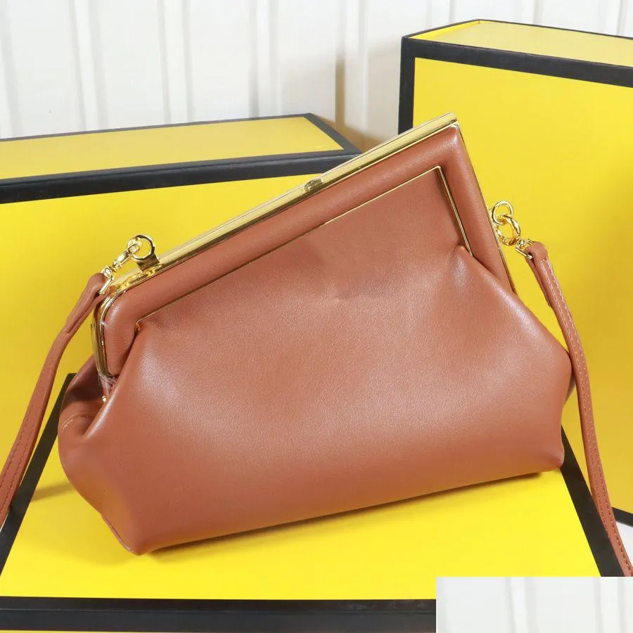 Bag Organizer Women Handbags Clutch Bags Crossbody Shoder Purse Fashion Top Quality Metal Clad Hardware Edge Soft Genuine Leather Pl Dhk4D