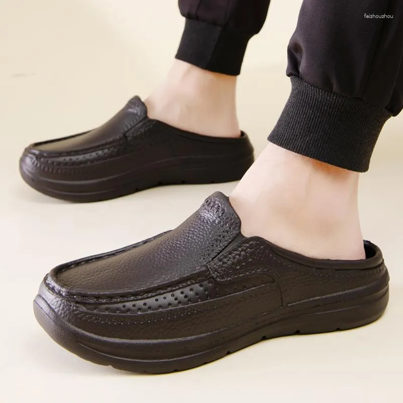 Sandalen Instappers Loafers Mannen EVA Waterdichte Lichtgewicht Rijden Schoenen Soft Cook Heren Slippers Grote Maat 39-46