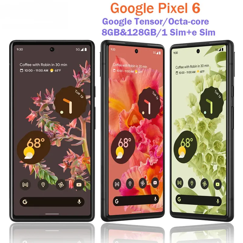 Google Pixel 6 5G 6.4 8GB RAM 128GB ROM NFC Google Yi TL13