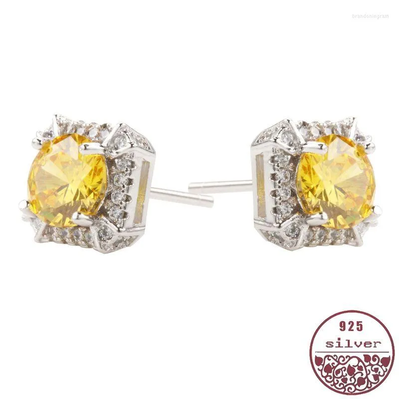 Stud Earrings Ms. Simulation Square Zircon Fashion Temperament Elegant Atmosphere Wild Women's