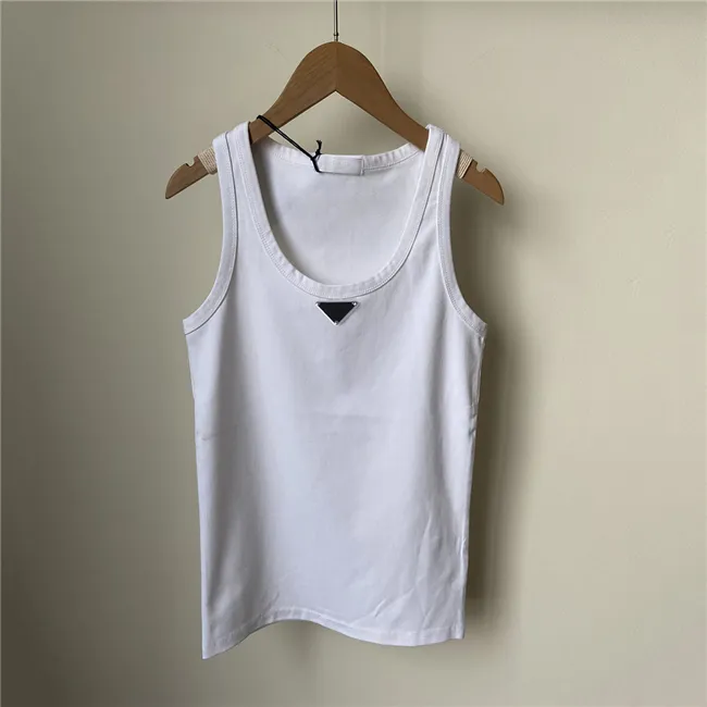 Top Summer Women Tops Tank Tees Crop Sexy Shoulder Black Tank Casual Sleeveless Backless Top Shirts Designer Solid Color Vest 79076 s