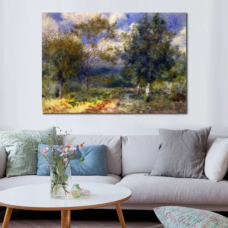 High Quality Handmade Pierre Auguste Renoir Painting Sunny Landscape Modern Canvas Artwork Wall Decor