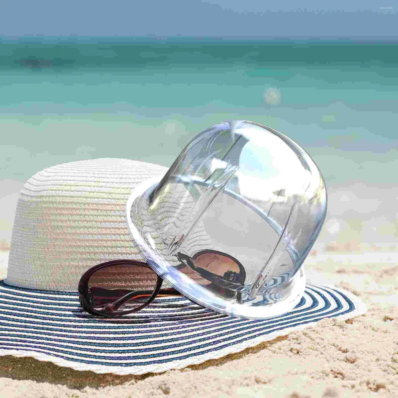 8pcs Plastic Hat Display Stands Dome Shape Protector for Home Travel