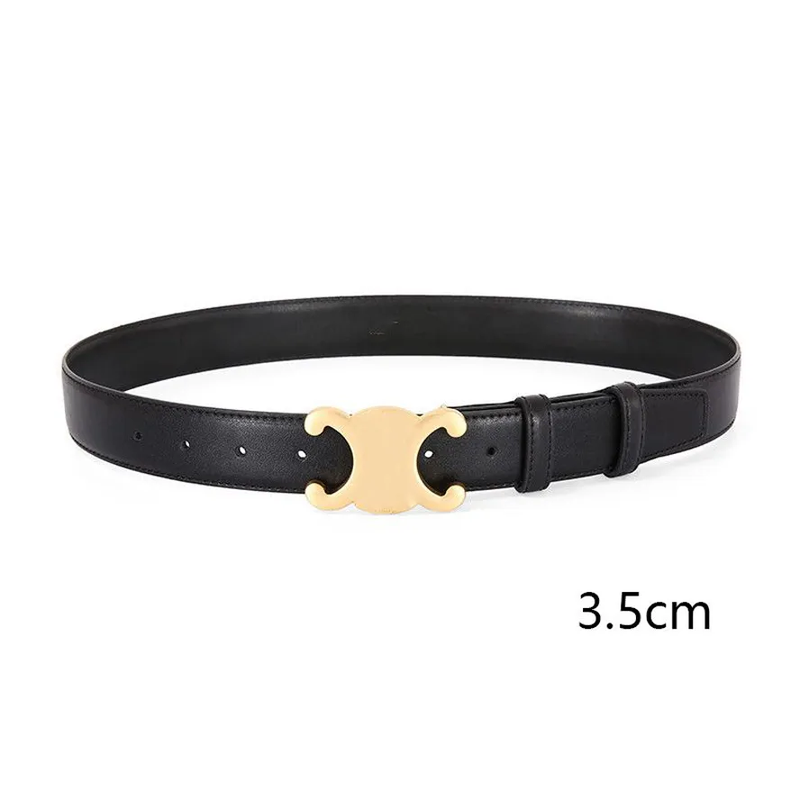 Fashion unisex Women Belt Luxury Belt Luxury Designer di cinture da uomo in pelle Designer oro fibbia liscia femmina per donne jeans hip 2,5 cm