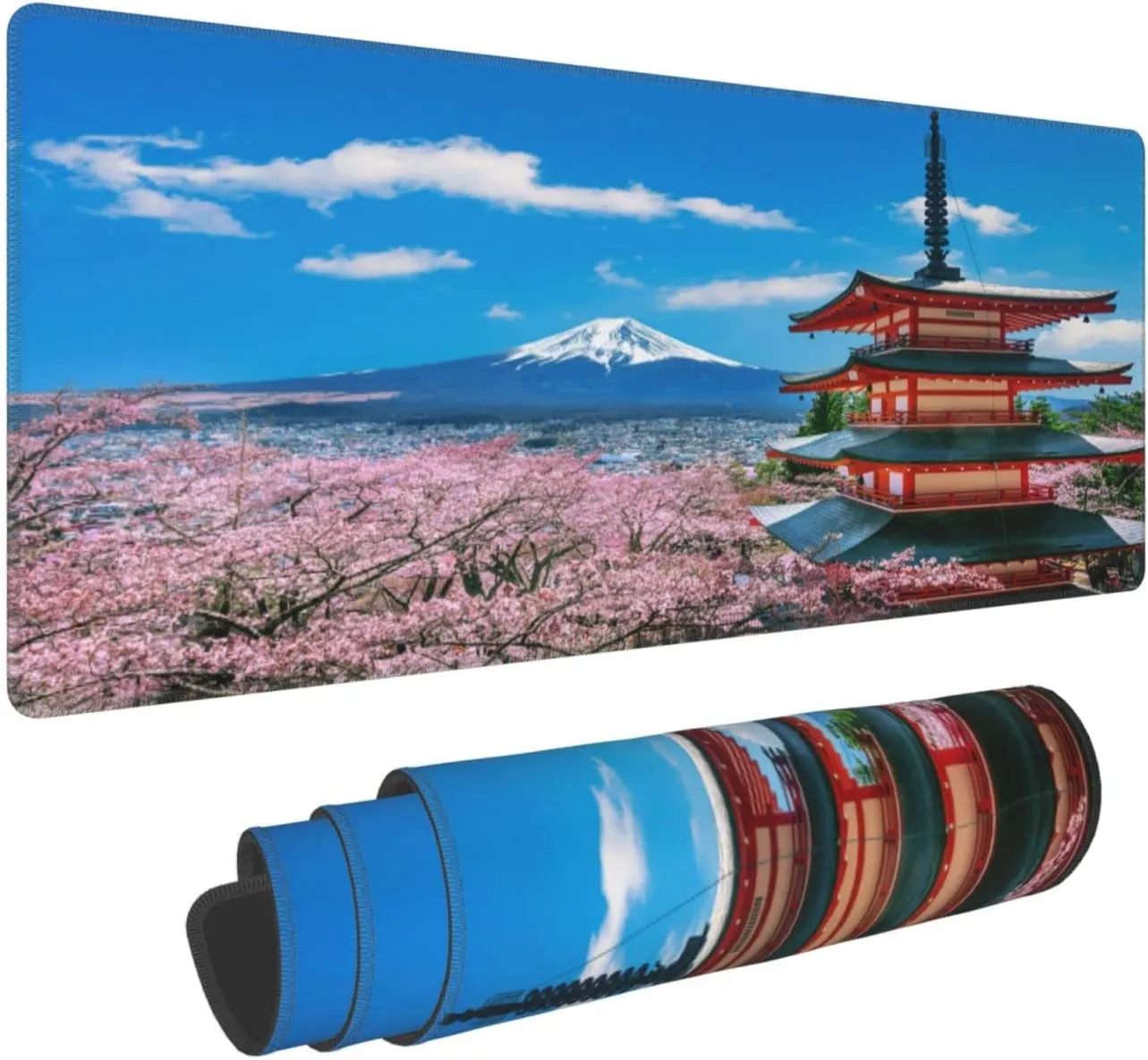 Cherry Blossom Mouse Pad XXL - ComputerLaptop Deskpad 31.5 × 11.8 بوصة