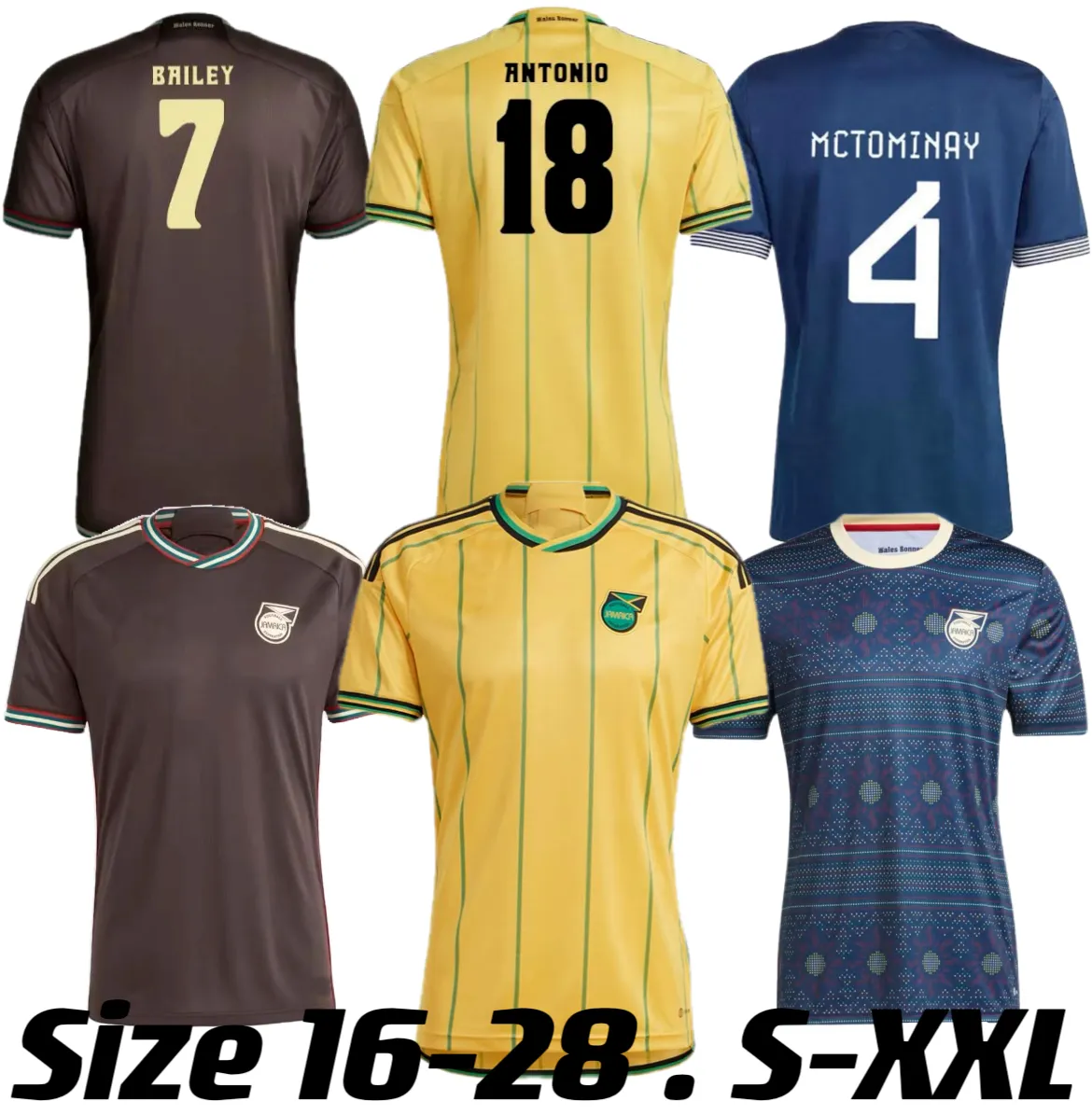 2023 24 Jamaica National Team Soccer Jerseys Customizable Names BAILEY ...