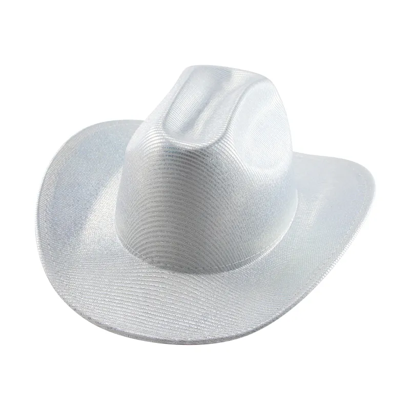 Stylish Western Cowboy Hat Wide Brim Panama Hat for Men Women