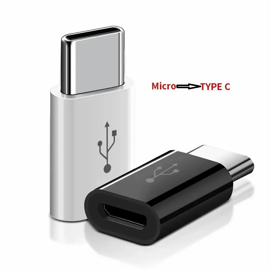 Convertitore adattatore da micro USB a tipo C Micro-B a USB-C per Samsung LG HTC Android Phone