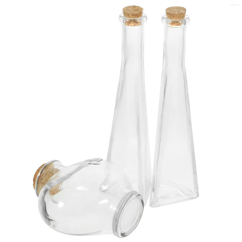 Storage Bottles Souvenir Sand Decorative Bottle Glass Drift Adornment Transparent Terrarium Tank