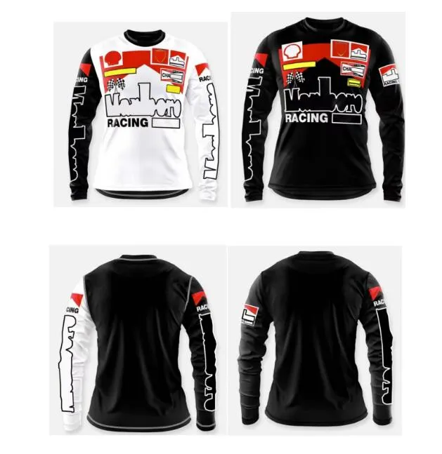 NewF1 Racing Langarmshirt Frühling und Herbst Outdoor-Downhill-Trikot der gleiche Brauch