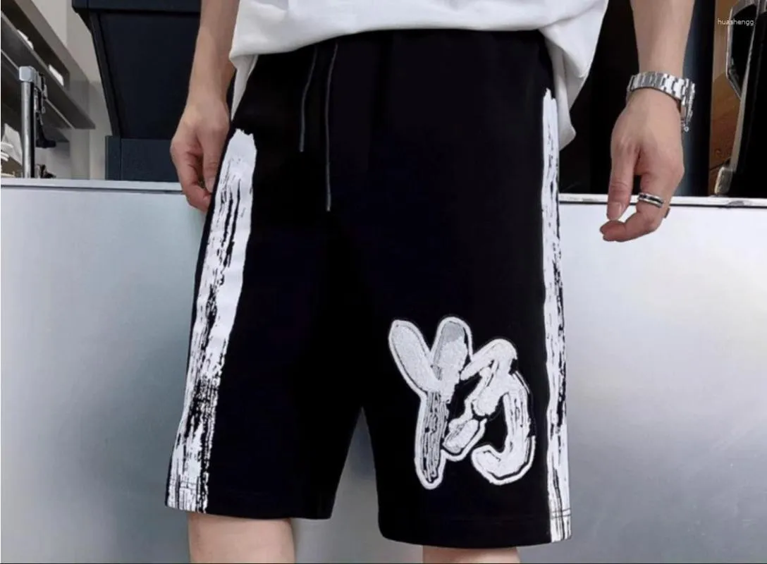 Men's Shorts 2023 Y-3 Graffiti Printing Casual Sports Loose Loop Straight Y3 DK941