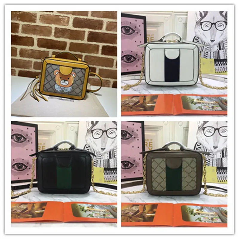 3A Designer Bag Camera Top Quality Zipper Bags 602576 Two Mini Shoulder Bag with Chain Trunk Shape Vintage Women Small Crossbody BAGS