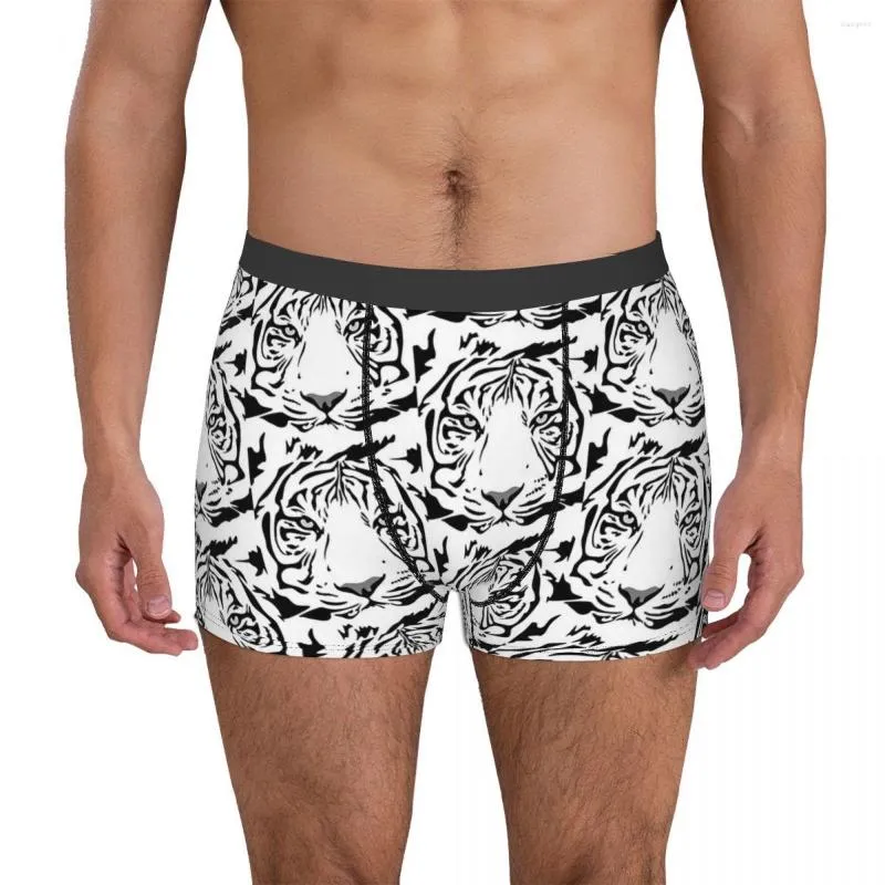 Underpants Snow Tiger King Of The Forest Animal Homme Panties Mens