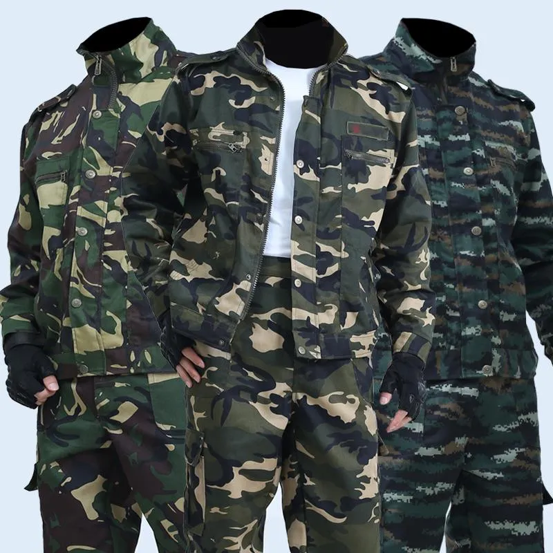 Jeans Men's Spring and Autumn Camouflage Uniforms Wetshers Wearresistenta Overalls Labour Insurance Outdoor Tooling Suits