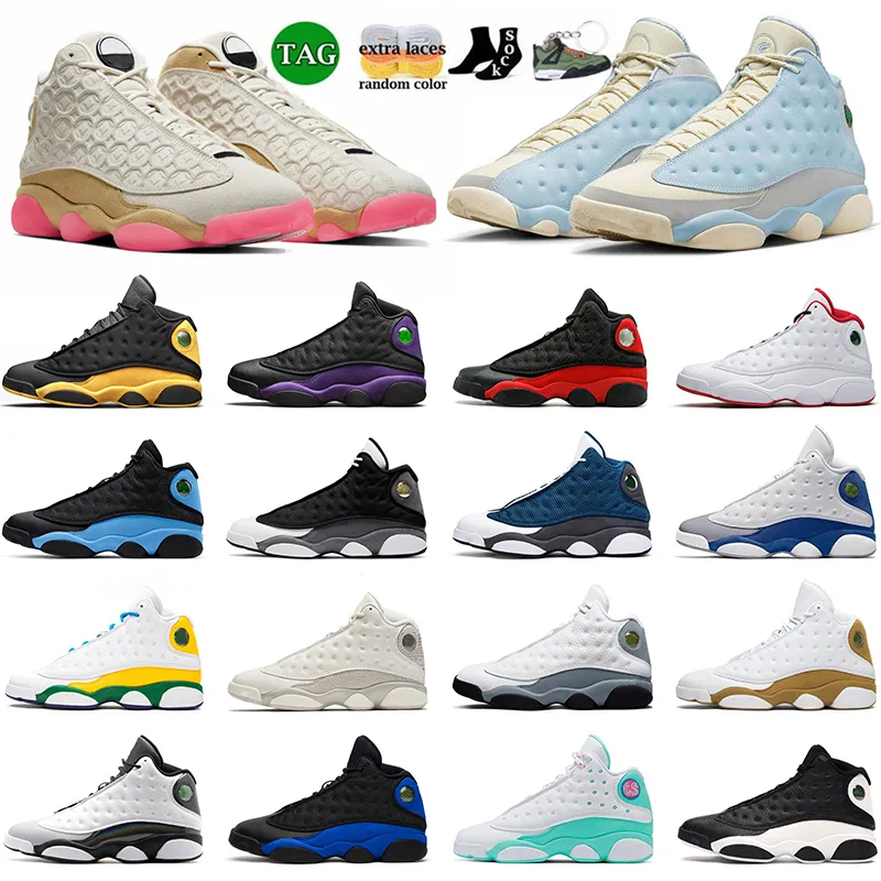 Tênis de basquete masculino Jumpman 13 13s CNY Francês Brave Azul Del Sol Obsidian Court Roxo Vermelho Flint Playoffs Black Cat Hyper Royal tênis feminino