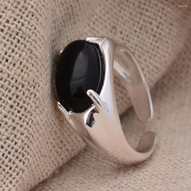 結婚指輪到着トレンディなブラックストーンプラチナメッキレディース卸売女性ガールフレンドの誕生日プレゼント色あせなし