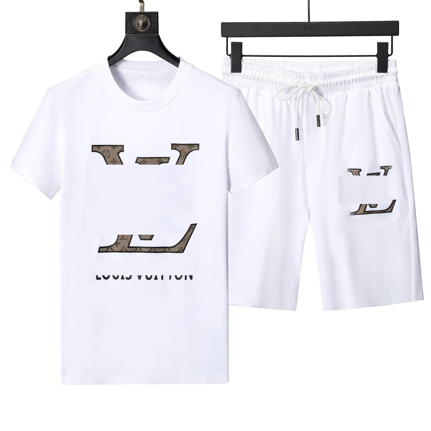 Men's fashion designer Sweatshirt summer running T-shirt sweatpants Beachwear surfing pants sports suit