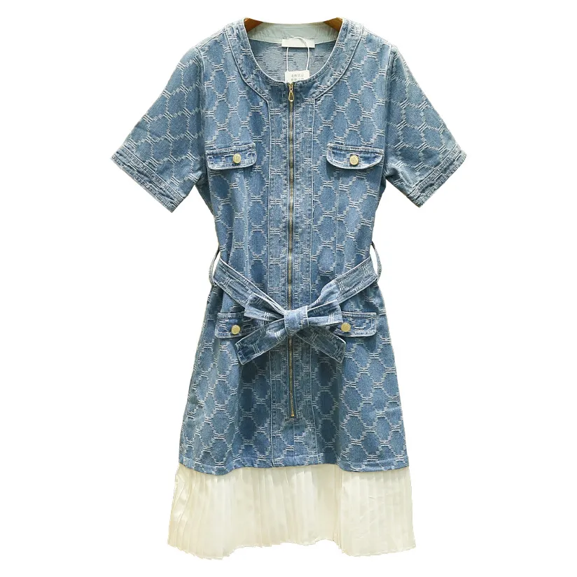 Robe Sandro Robe Mi Longue En Jean Français Pour Femmes Et